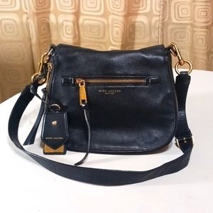 Marc Jacobs Recruit Crossbody Black Pebbled Leather